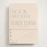 "Ephrata" - Baby Shower Insert Cards in Powder by Deynaaz Daraei - With Bellyband