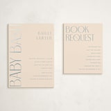 "Ephrata" - Baby Shower Insert Cards in Powder by Deynaaz Daraei - With Invitation