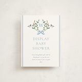 "Southern Mallard Duck" - Baby Shower Insert Cards in Powder by Rebecca Marchese - Front