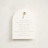 "Gold Rattle" - Baby Shower Insert Cards in Cotton by Stacy Maalouf - Front
