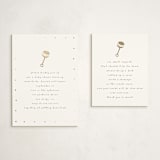 "Gold Rattle" - Baby Shower Insert Cards in Cotton by Stacy Maalouf - With Invitation