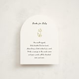 "Golden Flowers" - Baby Shower Insert Cards in Cloud by Ani Somi - Front