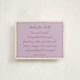 "Sugar" - Baby Shower Insert Cards in Lavender by Pati Cascino - Front