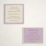 "Sugar" - Baby Shower Insert Cards in Lavender by Pati Cascino - With Invitation