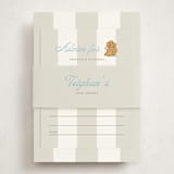 "Preppy Pup" - Baby Shower Insert Cards in Bluebird by Susan Zinader - With Bellyband