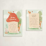 "tippaleipä" - Baby Shower Insert Cards in Mint by chocomocacino - With Invitation