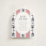 "Pattern Mix" - Baby Shower Insert Cards in Tomato by Emily Sabol Goss - Front