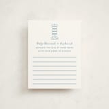 "nautical celebration" - Baby Shower Insert Cards in Powder Blue by Claudia Orengo - Front