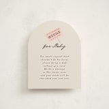 "Kangaroo Pop" - Baby Shower Insert Cards in Cream by Gwen Bedat - Front