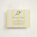 "Blooming Garden" - Baby Shower Insert Cards in Citrus by Pati Cascino - Front