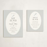 "boujee" - Baby Shower Insert Cards in Blueberry by Benita Crandall - With Invitation