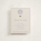 "Balloons" - Baby Shower Insert Cards in Bluebird by Kampai Designs - Front