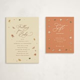 "Sweet Autumn" - Baby Shower Insert Cards in Pie by letterfix - With Invitation
