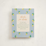 "Petit Lemon" - Baby Shower Insert Cards in Cinque Terre by Jackie Crawford - Front