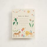 "A Little Wild One Baby Shower" - Baby Shower Insert Cards in Linen by Celine Nguyen - Front