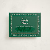 "Winter Deer Carousel" - Baby Shower Insert Cards in Almond Milk by Leia Matt - Front
