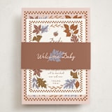 "Fall in Love" - Baby Shower Insert Cards in Latte by Alethea and Ruth - With Bellyband