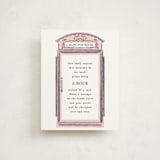 "Baby Calling" - Baby Shower Insert Cards in Rosebud by Gwen Bedat - Front
