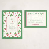 "Someone Berry Special" - Baby Shower Insert Cards in Strawberry by Holton Art and Design - With Invitation
