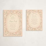 "New blooms" - Baby Shower Insert Cards in Ballet Slipper by Jennifer Wick - With Invitation