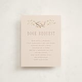 "Storybook" - Baby Shower Insert Cards in Blush by Hannah Williams - Front