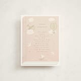 "Our Journey" - Baby Shower Insert Cards in Blush by Jennifer Holbrook - Front