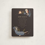 "Under The Sea" - Baby Shower Insert Cards in Midnight Berry by Vera Lim - Front