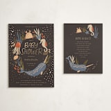 "Under The Sea" - Baby Shower Insert Cards in Midnight Berry by Vera Lim - With Invitation
