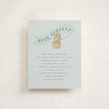 "Little Explorer" - Baby Shower Insert Cards in Powder by Hannah Williams - Front