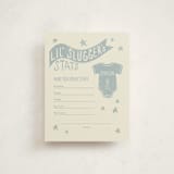 "Baseball Baby Shower" - Baby Shower Insert Cards in Sky by Rebekah Canavan - Front