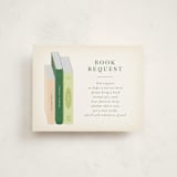 "Book Stack" - Baby Shower Insert Cards in Blush by Palm Bridal - Front