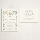 "Little Bebe" - Baby Shower Insert Cards in Meadow by Petra Kern - With Invitation