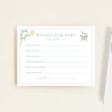 "Africa" - Baby Shower Insert Cards in Sky Blue by Sabrin Deirani - Front
