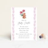 "Love is in the Air" - Baby Shower Insert Cards in Rose by Vivian Yiwing - Front