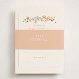 "petite baby blocks" - Baby Shower Insert Cards in Honey by Jennifer Wick - With Bellyband