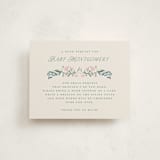 "Book Cover" - Baby Shower Insert Cards in Evergreen by Petra Kern - Front