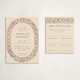 "Wildflowers" - Baby Shower Insert Cards in Confetti by 2birdstone - With Invitation