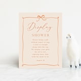 "Cutie Frame" - Baby Shower Insert Cards in Cream by frau brandt - Front