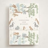 "Little Animal World" - Baby Shower Insert Cards in Air by Jennifer Holbrook - With Bellyband