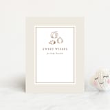 "autumn toile" - Baby Shower Insert Cards in Acorn by Rebecca Durflinger - Front