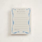 "Vintage Bow" - Baby Shower Insert Cards in Baby Blues by Lehan Veenker - Front
