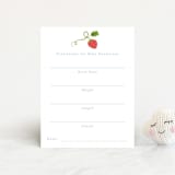 "Berry Sweet" - Baby Shower Insert Cards in Blueberry by Hudson meet Rose - Front