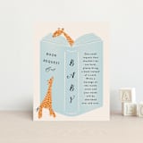 "Take Shelter" - Baby Shower Insert Cards in Powder by Gwen Bedat - Front