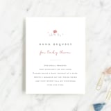 "Sweet Farm" - Baby Shower Insert Cards in Poppy by Carolyn MacLaren - Front