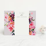 "Blooms" - Baby Shower Insert Cards in Rose by Lori Wemple - Front