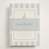 "On Board" - Baby Shower Insert Cards in Sailor by Stephanie Hawkes - With Bellyband