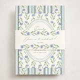 "Wildflower Ribbon" - Baby Shower Insert Cards in Cotswolds by Jackie Crawford - With Bellyband