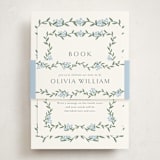 "simple garland" - Baby Shower Insert Cards in Sky by Christy Hy Lee - With Bellyband