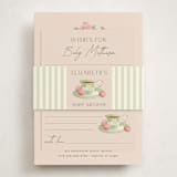 "A Baby Is Brewing" - Baby Shower Insert Cards in Framboise by Jamie Alexander - With Bellyband