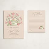 "A Baby Is Brewing" - Baby Shower Insert Cards in Framboise by Jamie Alexander - With Invitation